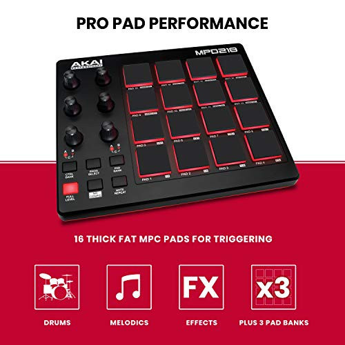 Akai MDP218 MIDI Pad Controller 16MPC Pads