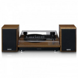 Lenco LS-100WD piatto audio Giradischi con trasmissione a cinghia Nero, Quercia