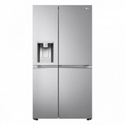 Lg GSJV90BSAE - Frigorifero Side By Side da Libera Installazione, 635 Litri, NoFrost, Inox, Allaccio rete idrica, Classe E