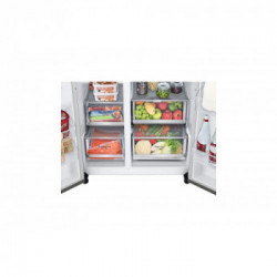 Lg GSJV90BSAE - Frigorifero Side By Side da Libera Installazione, 635 Litri, NoFrost, Inox, Allaccio rete idrica, Classe E