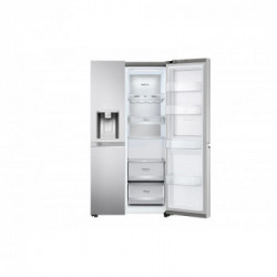 Lg GSJV90BSAE - Frigorifero Side By Side da Libera Installazione, 635 Litri, NoFrost, Inox, Allaccio rete idrica, Classe E