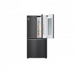 LG GMQ844MC5E - Frigorifero Side by Side, Instaview, 570 Litri, NoFrost, Wifi, Nero, Classe E