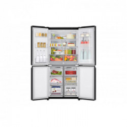 LG GMQ844MC5E - Frigorifero Side by Side, Instaview, 570 Litri, NoFrost, Wifi, Nero, Classe E