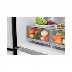 LG GMQ844MC5E - Frigorifero Side by Side, Instaview, 570 Litri, NoFrost, Wifi, Nero, Classe E
