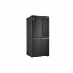 LG GMQ844MC5E - Frigorifero Side by Side, Instaview, 570 Litri, NoFrost, Wifi, Nero, Classe E