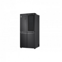 LG GMQ844MC5E - Frigorifero Side by Side, Instaview, 570 Litri, NoFrost, Wifi, Nero, Classe E