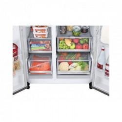 LG GSLV90PZAD - Frigorifero Smart Side-By-Side, Allaccio Alla Rete Idrica, 635 L, Classe D