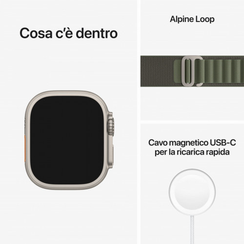 Apple Watch Ultra GPS + Cellular, 49mm Cassa in...
