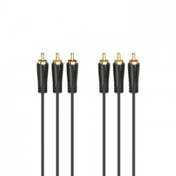 Hama Cavo 3x RCA M / 3x RCA M, 3 metri, connettori dorati