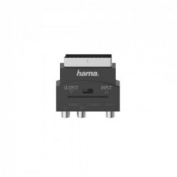 Hama 00205268 cavo e adattatore video S-VHS 3 x RCA + SCART (21-pin) Nero