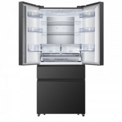 Hisense RF540N4SBF2 - Frigorifero Side-By-Side da Libera Installazione, 533 Litri, No Frost , Nero, Classe E 