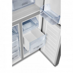 Hisense RQ563N4SWF1 - Frigorifero Americano Side by Side, NoFrost, 432 Litri, Classe F, Nero