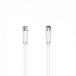 Hama Cavo SAT M/antenna M, 90 dB, 1,5 metri, bianco