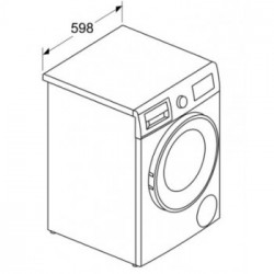 Bosch WNA13400IT - Lavasciuga, Serie 4, Vapore IronAssist, Condensatore Autopulente, 8+5 Kg, 1400 Giri, E