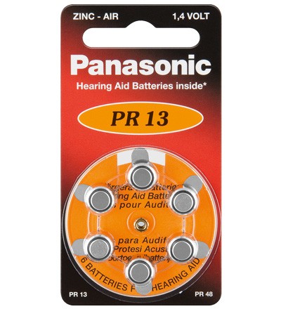 Panasonic V13 6-BL (PR48/PR13H) Batteria monouso Zinco-aria