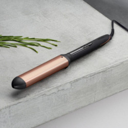 BaByliss C456E Bronze Shimmer Nano Quartz Ceramic Ferro Arricciacapelli Ovale, 6 Temperature, Riscaldamento Rapido