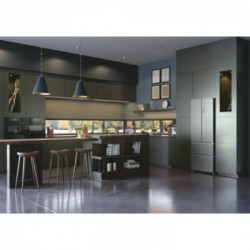 Haier HB17FPAAA - Frigorifero Side-by-Side, 446 Litri, Classe E, 70 x 190.6 x 67.5 cm