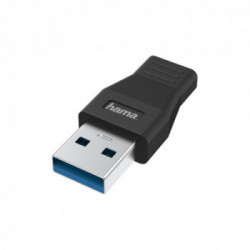 Hama 00200354 adattatore per inversione del genere dei cavi USB Type-A USB tipo-C Nero