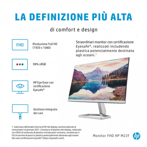 HP M22f 54,6 cm (21.5") 1920 x 1080 Pixel Full...