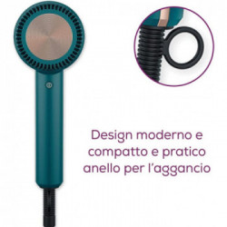Beurer HC 35 Ocean Blue Asciugacapelli Compatto, Ioni e Display LED