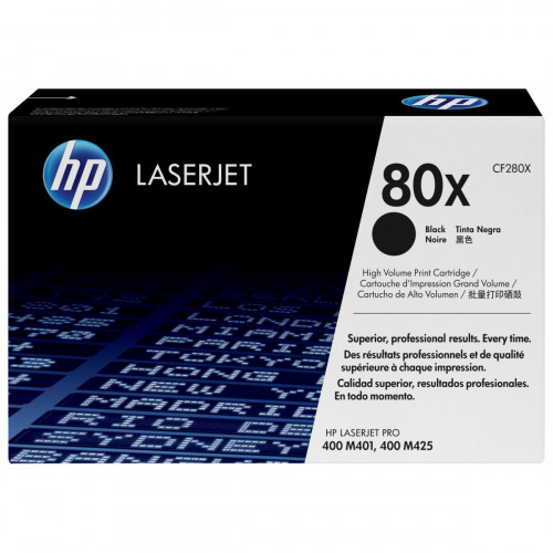 HP 80X svart LaserJet-tonerkassett med hög...