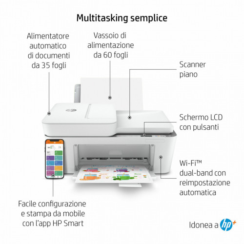 HP DeskJet 4120e Getto termico d'inchiostro A4...