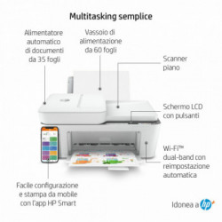 HP DeskJet 4120e Getto termico d'inchiostro A4 4800 x 1200 DPI 8,5 ppm Wi-Fi