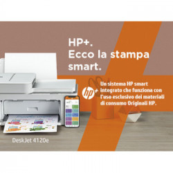HP DeskJet 4120e Getto termico d'inchiostro A4 4800 x 1200 DPI 8,5 ppm Wi-Fi