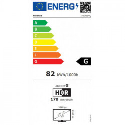 Hisense 55U82HQ - Smart TV 55 pollici mini-LED 4K UHD, Vidaa U