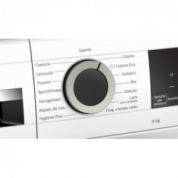 Bosch WQG235A0IT - Asciugatrice a Pompa di Calore con Condensatore Autopulente, Serie 6, 8 Kg, Classe A++