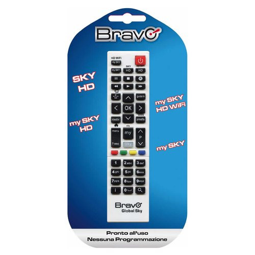 Telecomando tv Bravo GLOBAL SKY per Decoder SKY