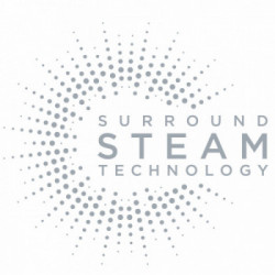 BaByliss Steam Lustre Styler Piastra per capelli Vapore Nero, Bianco 2,5 m