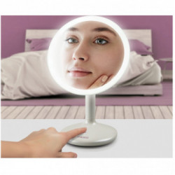 Homedics MIR-SR820-EU Touch and Glow - Specchio Cosmetico, Ingrandimento 5X