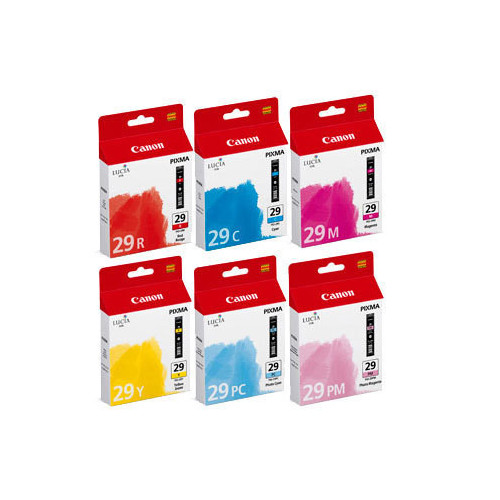 Canon PGI-29 C/M/Y/PC/PM/R Originale Ciano,...