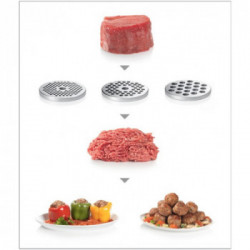 Bosch MFW68660 - Tritacarne, 800 W, 4,3 Kg/min, Dischi Ø 8 cm, 20 Funzioni