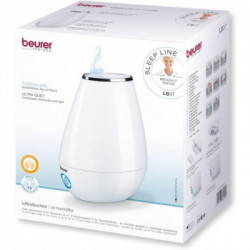 Beurer LB 37 WHITE - Umidificatore a Ultrasuoni, Nebulizzatore, Modalità Notturna