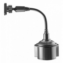 Cellularline Touch Cup Holder - Universal Supporto smartphone da auto magnetico con fissaggio per porta bicchieri Nero