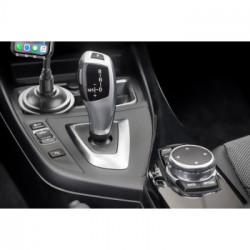 Cellularline Touch Cup Holder - Universal Supporto smartphone da auto magnetico con fissaggio per porta bicchieri Nero