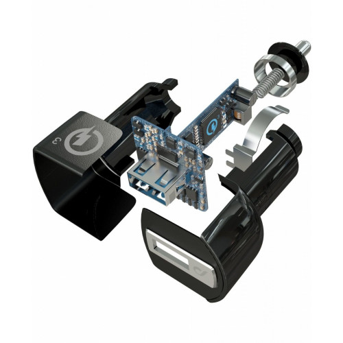 Cellularline USB CAR CHARGER KIT QC - TYPE-C...