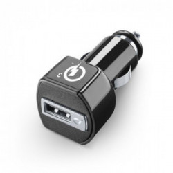 Cellularline USB Car Charger 18W - Huawei, LG, Asus and other smartphone Caricabatterie da auto adattivo 18W Nero