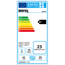 Benq SW240 61,2 cm (24.1") 1920 x 1080 Pixel Full HD LED Grigio
