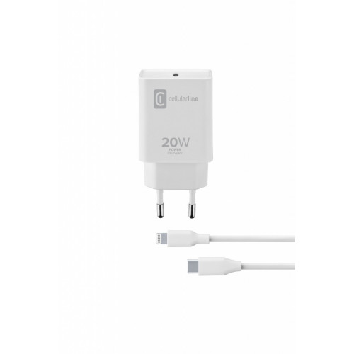 Cellularline USB-C Charger Kit 20W - USB-C to...