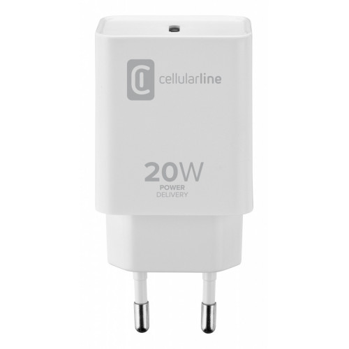 Cellularline USB-C Charger 20W - iPad (2020),...