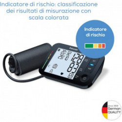 Beurer BM 54 BT - Misuratore di Pressione da Braccio, Bluetooth, 2x60 Posizioni Memoria, Manicotto Universale