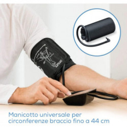 Beurer BM 54 BT - Misuratore di Pressione da Braccio, Bluetooth, 2x60 Posizioni Memoria, Manicotto Universale