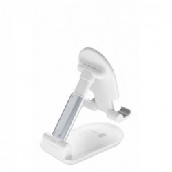 Cellularline Table Stand - Universale per Smartphones e Tablets Supporto da tavolo pieghevole per smartphones e tablets Bianco