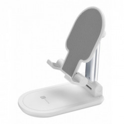 Cellularline Table Stand - Universale per Smartphones e Tablets Supporto da tavolo pieghevole per smartphones e tablets Bianco