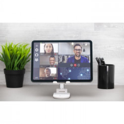 Cellularline Table Stand - Universale per Smartphones e Tablets Supporto da tavolo pieghevole per smartphones e tablets Bianco