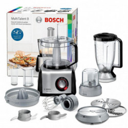 Bosch MC812M844 - Robot da Cucina, 1250 W, 3,9 Lt. con Frullatore, Chopper, Spremiagrumi