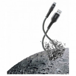 Cellularline Extreme Cable XL - Type-C Cavo USB ultra resistente Grigio/Nero